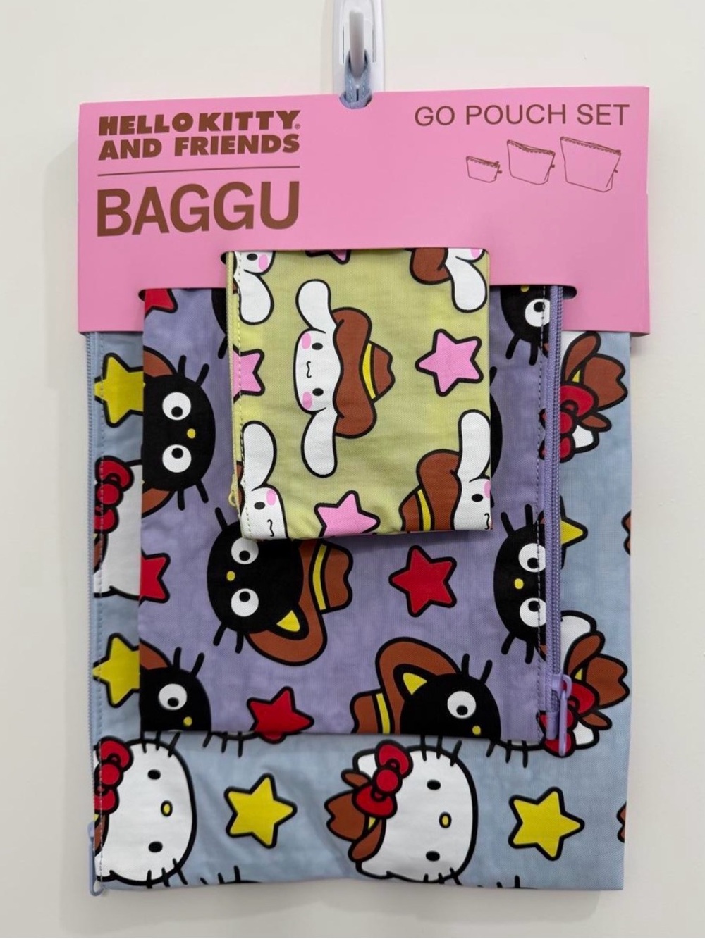 Baggu X Sanrio - Hello Kitty & Friends Western Go Pouch SET